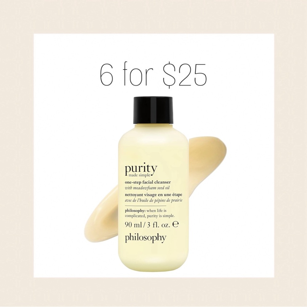 6/$25 • philosophy Facial Cleanser
